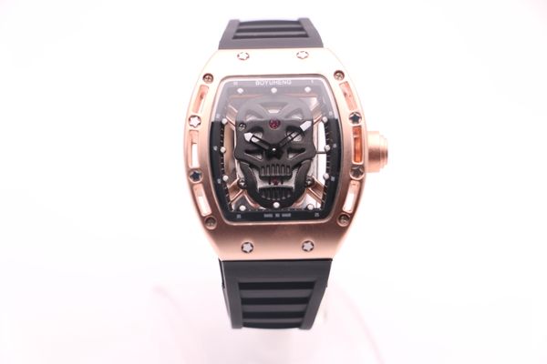 new arrive boyuheng 052 black skull dial glass back men's gents fashion wrist watch quartz black circle black rubber steel golden case, Slivery;brown
new arrive boyuheng 052 black skull dial glass back men's gents fashion wrist watch quartz black circle black rubber steel golden case, Slivery;brown