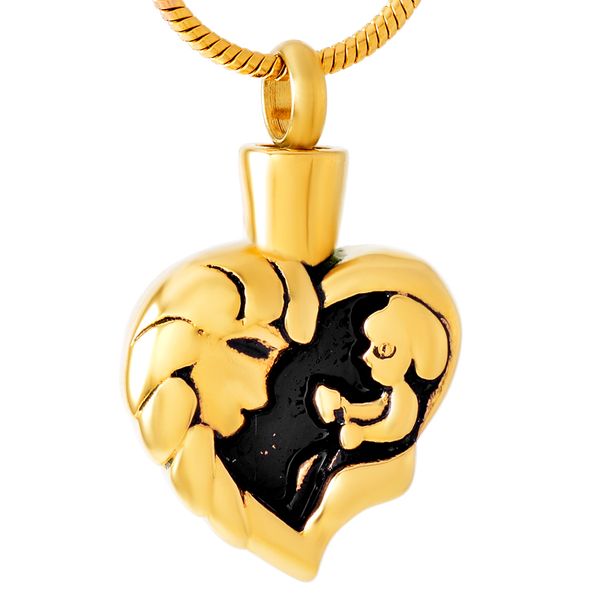 ijd9463 mother hold kid stainless steel cremation pendant necklace memory funeral casket ashes keepsake urn necklace, Silver
ijd9463 mother hold kid stainless steel cremation pendant necklace memory funeral casket ashes keepsake urn necklace, Silver