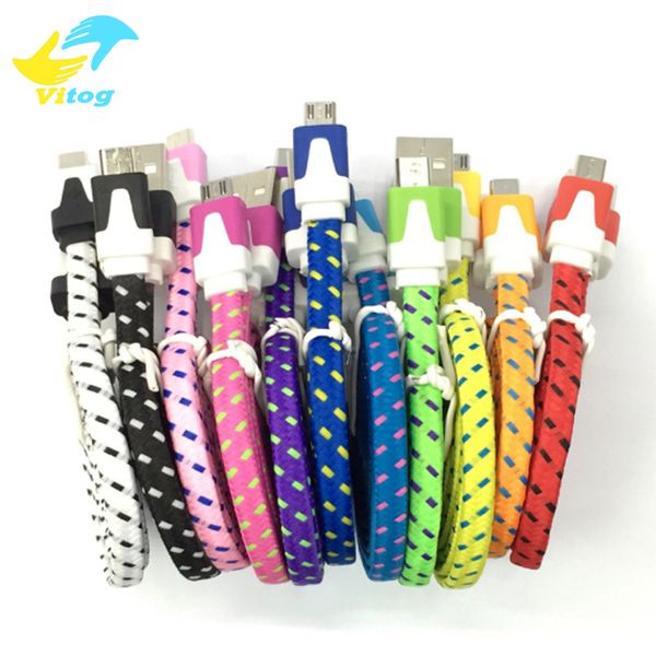 1m 2m 3m flat noodle braided charger cable fabric braided micro u b charging data ync cord for type c android
1m 2m 3m flat noodle braided charger cable fabric braided micro u b charging data ync cord for type c android