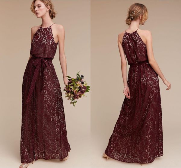 2017 full lace burgundy blush pink sheath bridesmaid dresses halter neck sleeveless floor length maid of honor gowns wedding guest dresses, White;pink
2017 full lace burgundy blush pink sheath bridesmaid dresses halter neck sleeveless floor length maid of honor gowns wedding guest dresses, White;pink