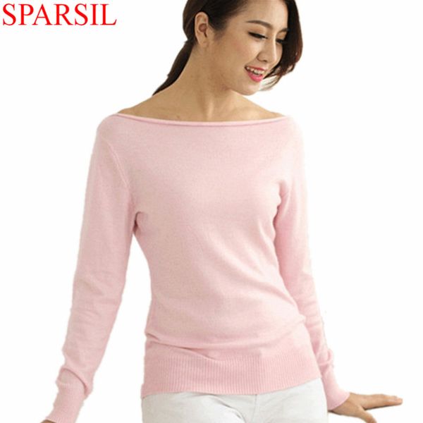 wholesale-sparsil women winter cashmere blend sweater knitted sweaters long sleeve pullovers female slash neck sweater high quality, White;black
wholesale-sparsil women winter cashmere blend sweater knitted sweaters long sleeve pullovers female slash neck sweater high quality, White;black