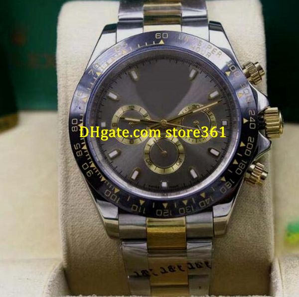 4 style mens watch mechanical automatic 116503 18k yellow gold grey dial stainless steel 40mm christmas gift, Slivery;brown
4 style mens watch mechanical automatic 116503 18k yellow gold grey dial stainless steel 40mm christmas gift, Slivery;brown