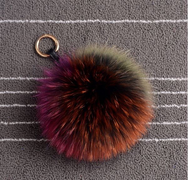 1pc bag parts15cm large real raccoon fur pom pom key rings ball car keychain for women handbag purse charm pendant accessory, Black
1pc bag parts15cm large real raccoon fur pom pom key rings ball car keychain for women handbag purse charm pendant accessory, Black