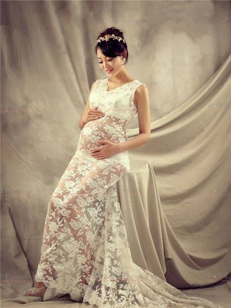 maternity lace flower dress pregnant pgraphy props pregnancy p shoot studio clothing, White
maternity lace flower dress pregnant pgraphy props pregnancy p shoot studio clothing, White