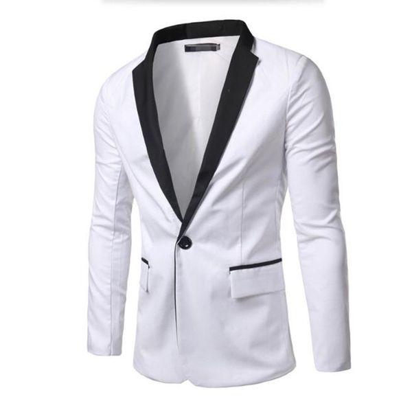 stylish men suits jacket white formal suits jacket black lapel one button custom made groom wedding tuxedos jacket, Black;brown
stylish men suits jacket white formal suits jacket black lapel one button custom made groom wedding tuxedos jacket, Black;brown
