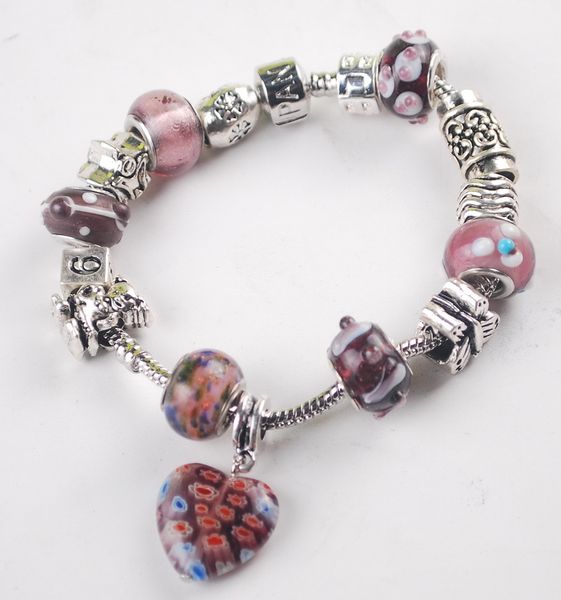 charm fine jewelry 925 silver women love/heart/angle gift bracelet crystal bead charm bracelets, Golden;silver
charm fine jewelry 925 silver women love/heart/angle gift bracelet crystal bead charm bracelets, Golden;silver