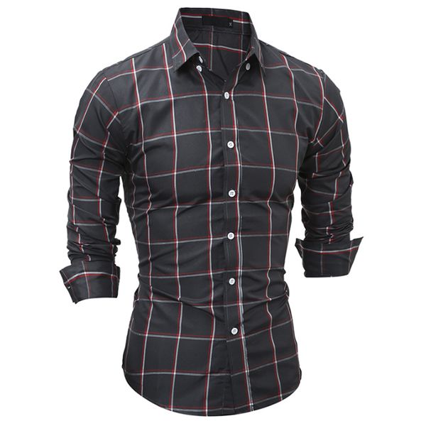 wholesale- 2017 new fashion men shirt long sleeve slim fit plaid shirt men mens dress shirts men clothes xxl skus, White;black
wholesale- 2017 new fashion men shirt long sleeve slim fit plaid shirt men mens dress shirts men clothes xxl skus, White;black