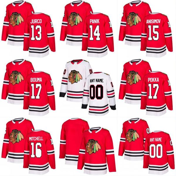 2017-2018 Season 13 Tomas Jurco 14 Richard Panik 15 Artem Anisimov 16 John Mitchell 17 Lance Bouma Chicago Blackhawks Custom Hockey Jerseys
2017-2018 Season 13 Tomas Jurco 14 Richard Panik 15 Artem Anisimov 16 John Mitchell 17 Lance Bouma Chicago Blackhawks Custom Hockey Jerseys