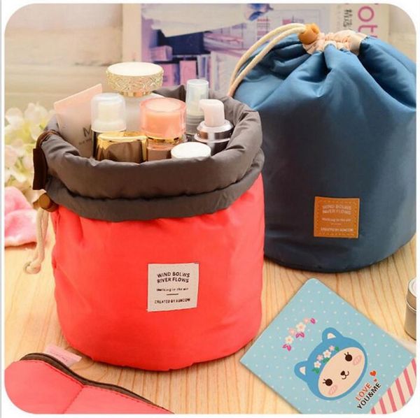 new korean elegant large capacity barrel shaped nylon wash organizer storage travel dresser pouch cosmetic makeup bag for women
new korean elegant large capacity barrel shaped nylon wash organizer storage travel dresser pouch cosmetic makeup bag for women