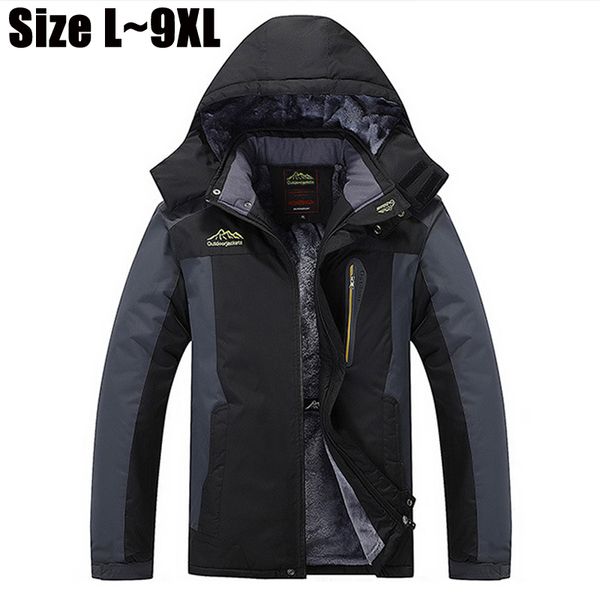 wholesale- 7xl 8xl 9xl winter jacket men brand thick warm parka velvet/fleece hooded windproof waterproof outerwear coats windbreaker men, Black
wholesale- 7xl 8xl 9xl winter jacket men brand thick warm parka velvet/fleece hooded windproof waterproof outerwear coats windbreaker men, Black