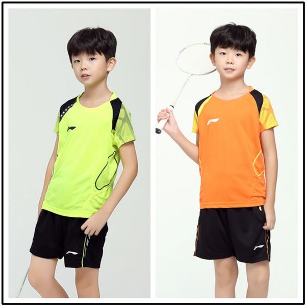 lining simple short sleeved student sportswear,children badminton suits,kids badminton jersey,kids table tennis shirts,tennis tshirts xs-3xl, White;yellow
lining simple short sleeved student sportswear,children badminton suits,kids badminton jersey,kids table tennis shirts,tennis tshirts xs-3xl, White;yellow