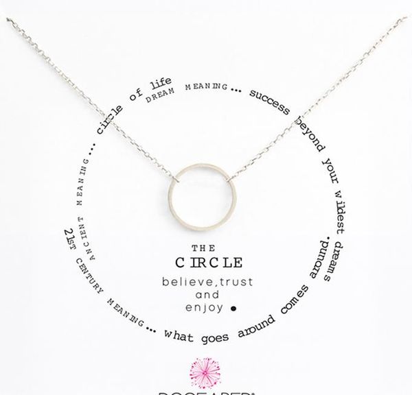 with card cute necklace with little silver and gold color circle pendant (the circle), noble and delicate
with card cute necklace with little silver and gold color circle pendant (the circle), noble and delicate