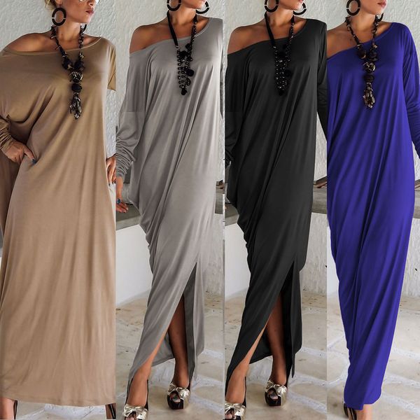 spring summer women clothes fashion dress long sleeve maxi dress irregular plus size oversize loose dresses, Black;gray
spring summer women clothes fashion dress long sleeve maxi dress irregular plus size oversize loose dresses, Black;gray