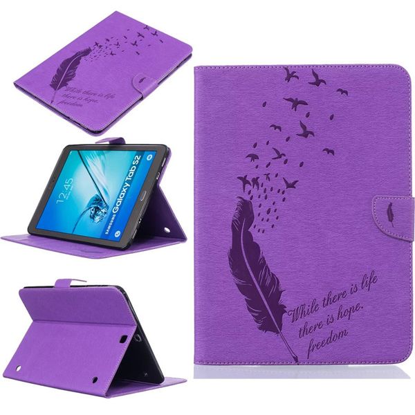 for samsung galaxy tab s2 9.7 t810 t815 tablet leather case filp cover wallet stand with card slot embossed feather bird desgin
for samsung galaxy tab s2 9.7 t810 t815 tablet leather case filp cover wallet stand with card slot embossed feather bird desgin