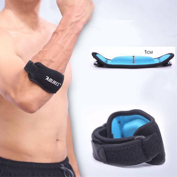 wholesale- adjustable black+blue fitness elbow support strap pad neoprene sports coderas muscle pressurized protective
wholesale- adjustable black+blue fitness elbow support strap pad neoprene sports coderas muscle pressurized protective