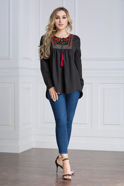 new arrival plus size women long sleeved loose blouse islamic floral embroidery shirt dress -7xl robes, Red
new arrival plus size women long sleeved loose blouse islamic floral embroidery shirt dress -7xl robes, Red