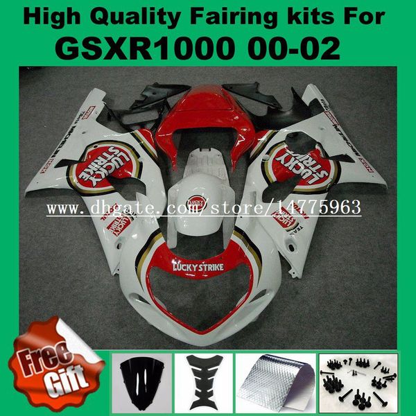 injection fairing kit for suzuki gsxr1000 2000 2001 2002 gsx-r1000 00 01 02 fairings gsxr 1000 00-02 pre_drilled red white lucky strike
injection fairing kit for suzuki gsxr1000 2000 2001 2002 gsx-r1000 00 01 02 fairings gsxr 1000 00-02 pre_drilled red white lucky strike