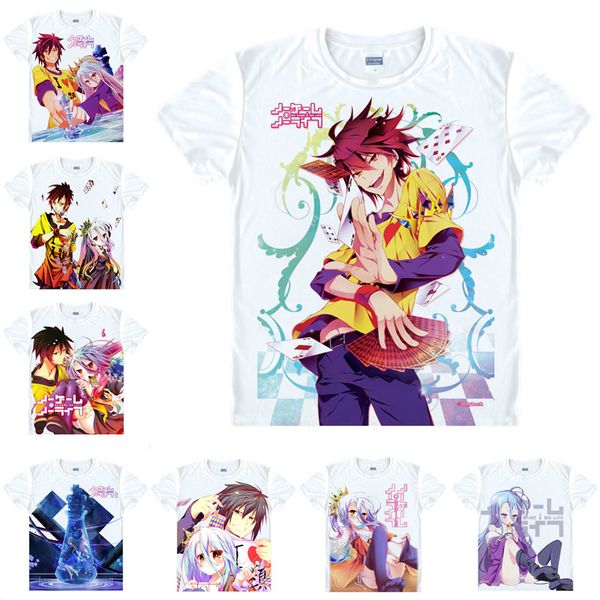 japanese anime shirt no game no life t-shirts multi-style short sleeve sora and shiro cosplay costume kawaii gift, White;black
japanese anime shirt no game no life t-shirts multi-style short sleeve sora and shiro cosplay costume kawaii gift, White;black