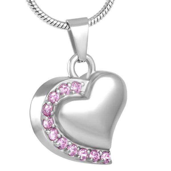 ijd8018 heart crystal stainless steel cremation pendant necklace funeral ashes keepsake urn memory necklace, Silver
ijd8018 heart crystal stainless steel cremation pendant necklace funeral ashes keepsake urn memory necklace, Silver