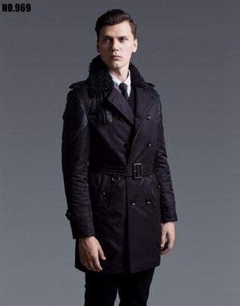 men's winter style in europe and america boutique high-end collars spell ginned cotton trench coat / s-6xl, Black
men's winter style in europe and america boutique high-end collars spell ginned cotton trench coat / s-6xl, Black