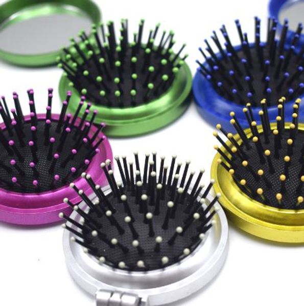 Makeup New Girls Portable Mini Folding Comb Airbag Massage Round Travel Hair brush With Mirror Cute Round Hair
Makeup New Girls Portable Mini Folding Comb Airbag Massage Round Travel Hair brush With Mirror Cute Round Hair