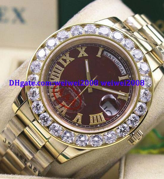 luxury watch +gift box brown dial mens day-date 2 ii 18k 41mm president yellow gold bigger diamond, Slivery;brown
luxury watch +gift box brown dial mens day-date 2 ii 18k 41mm president yellow gold bigger diamond, Slivery;brown
