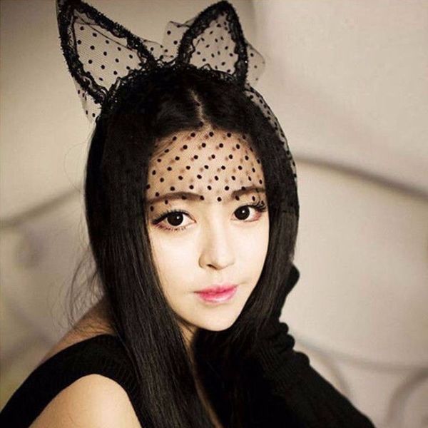 20pcs/lot women girl black dot cat ears lace gauze veil hair mask headband headdress hairband night club hair band accessories, Slivery;white
20pcs/lot women girl black dot cat ears lace gauze veil hair mask headband headdress hairband night club hair band accessories, Slivery;white