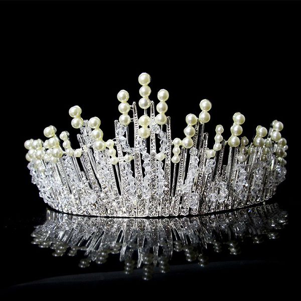 new shinning bridal crown tiara white hairbands crystal pearl wedding jewelry tiaras hair accessories for evening party 2016, Slivery;golden
new shinning bridal crown tiara white hairbands crystal pearl wedding jewelry tiaras hair accessories for evening party 2016, Slivery;golden