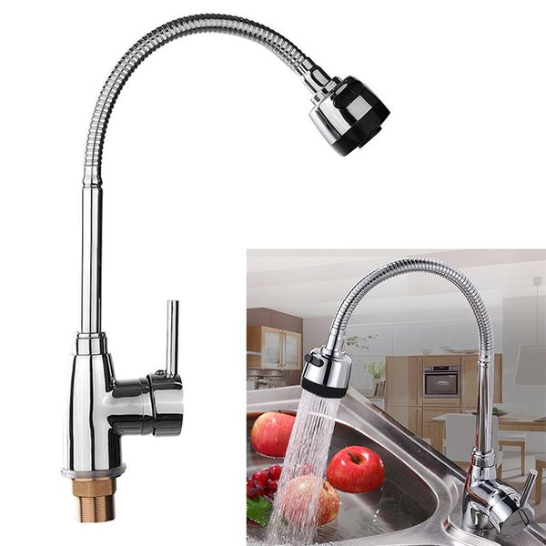 

wholesale- new zinc alloy rotating faucet 360 degree rotatable cold mixer tap kitchen wash basin faucets for home bathroom tools