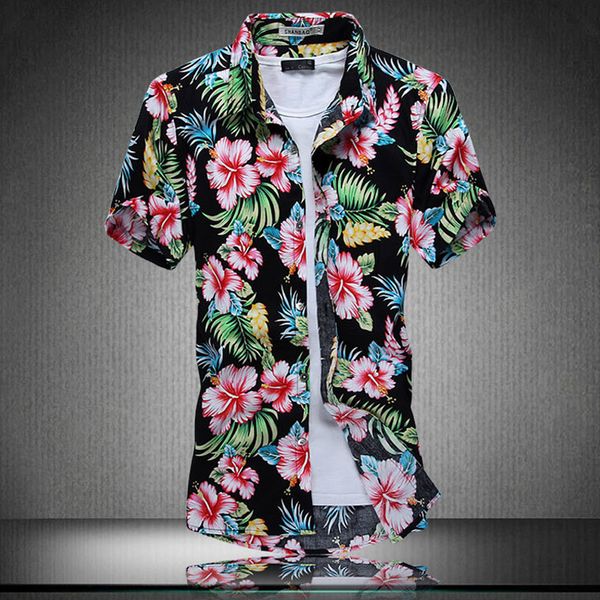 wholesale- ahkuci 2019 new men's short sleeve hawaiian shirt summer style cotton floral men casual beach hawaii shirts f -5xl male blo, White;black
wholesale- ahkuci 2019 new men's short sleeve hawaiian shirt summer style cotton floral men casual beach hawaii shirts f -5xl male blo, White;black