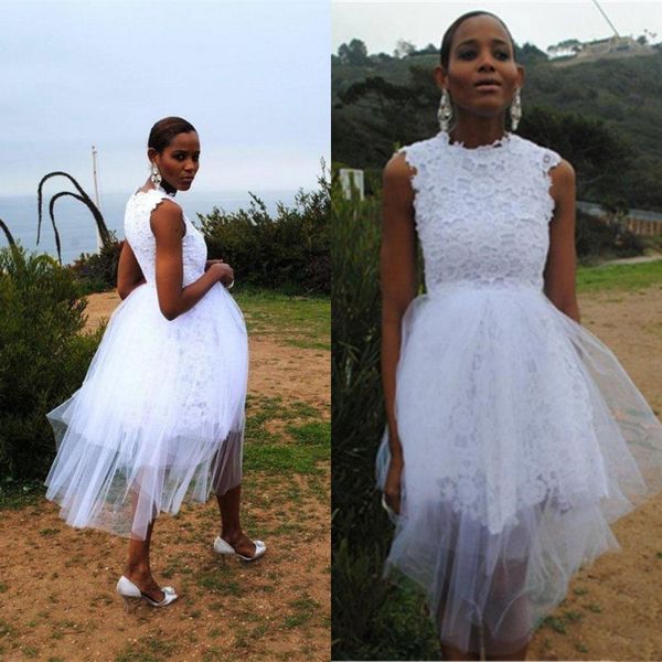 lovely fashion knee length wedding dresses white lace tulle short casual outdoor bridal gowns jewel neck sleeveless wedding party wear
lovely fashion knee length wedding dresses white lace tulle short casual outdoor bridal gowns jewel neck sleeveless wedding party wear