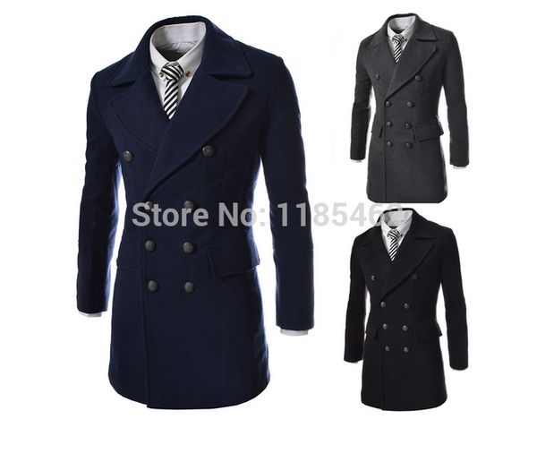wholesale- 2014 men's dust coat mens overcoat winter men's trench coat long trench coats for men, Tan;black
wholesale- 2014 men's dust coat mens overcoat winter men's trench coat long trench coats for men, Tan;black