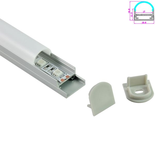 10 X 1m Sets/lot Anodized Silver Aluminium Channel For Led Strip And U Type Led Light Extrusion For Ceiling Or Wall Lamps
