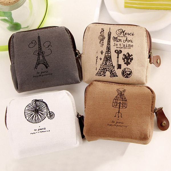 ladies retro paris canvas small zip change coin purse key car pouch little money bag girl's mini coin wallet, Red;black
ladies retro paris canvas small zip change coin purse key car pouch little money bag girl's mini coin wallet, Red;black