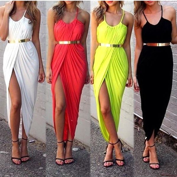 2017 new summer women neon asymmetry slit beach dress ladies party evening maxi dresses club vest dress black,white,red, Black;gray
2017 new summer women neon asymmetry slit beach dress ladies party evening maxi dresses club vest dress black,white,red, Black;gray