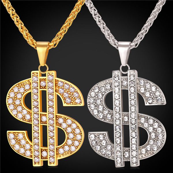 new hip-hop jewelry big rhinestone american dollar necklace & pendant trendy 18k gold plated color rope chain for men/women, Silver
new hip-hop jewelry big rhinestone american dollar necklace & pendant trendy 18k gold plated color rope chain for men/women, Silver