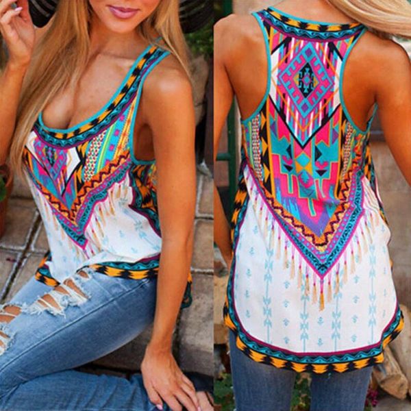 wholesale-2016 summer women casual chiffon sleeveless o-neck tank tee print t shirt blusas female bohemian vintage camisetas mujer, White
wholesale-2016 summer women casual chiffon sleeveless o-neck tank tee print t shirt blusas female bohemian vintage camisetas mujer, White