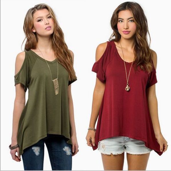 wholesale- femme 2016 t-shirts fashion shirts women hole shoulder tee shirt summer tshirt poleras female mujer for de t camisetas biwx, Black
wholesale- femme 2016 t-shirts fashion shirts women hole shoulder tee shirt summer tshirt poleras female mujer for de t camisetas biwx, Black