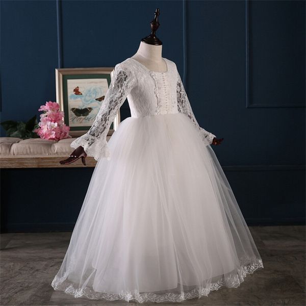 brand new princess flower girl dresses for wedding party first communion pageant dress 2017 long sleeve little girls kids/children dress, White;blue
brand new princess flower girl dresses for wedding party first communion pageant dress 2017 long sleeve little girls kids/children dress, White;blue