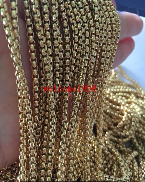 fashion jewelry lot 5meter gold tone stainless steel strong 3mm square box link rolo chain jewelry finding / marking chain diy, Silver
fashion jewelry lot 5meter gold tone stainless steel strong 3mm square box link rolo chain jewelry finding / marking chain diy, Silver