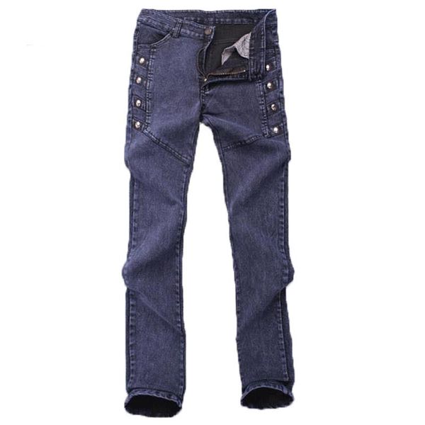 wholesale-2016 new brand fashion leisure true jeans men pencil denim long slim fit trousers business designer jeans casual jeans pant 35, Blue
wholesale-2016 new brand fashion leisure true jeans men pencil denim long slim fit trousers business designer jeans casual jeans pant 35, Blue
