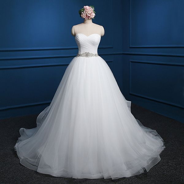 ball gown sweetheart organza wedding dresses lace up 2019 beaded bridal gowns court train robe de mariage, White
ball gown sweetheart organza wedding dresses lace up 2019 beaded bridal gowns court train robe de mariage, White
