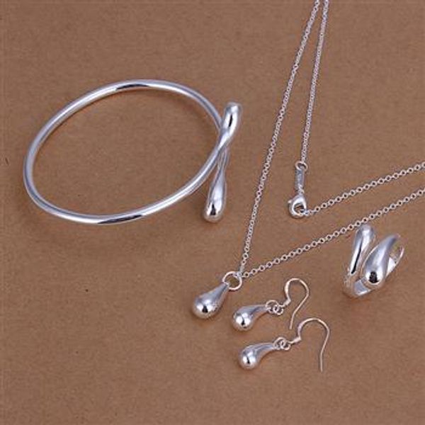 925 sterling silver jewelry set drop earrings rings necklaces charm bracelet combination 5set/lot, Black
925 sterling silver jewelry set drop earrings rings necklaces charm bracelet combination 5set/lot, Black