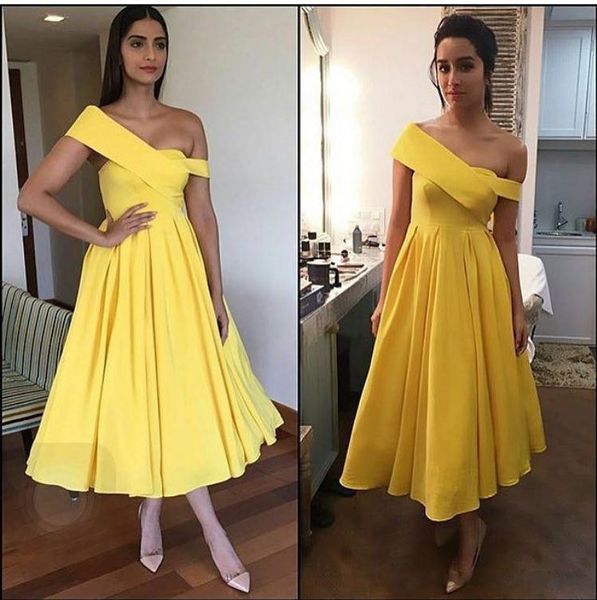 yellow evening dresses tea length one shoulder chiffon straps party graduation gowns spring holiday ruffles vestidos a-line custom made, Black;red
yellow evening dresses tea length one shoulder chiffon straps party graduation gowns spring holiday ruffles vestidos a-line custom made, Black;red