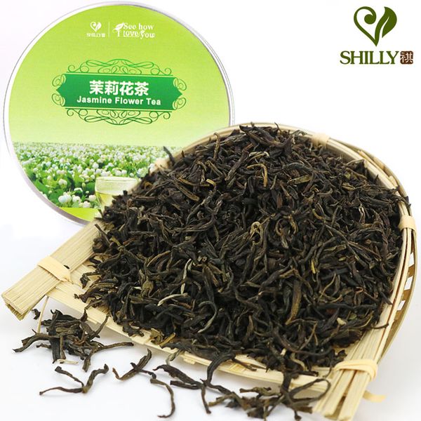 

70 г Китайский органический Цветок жасмина чай натуральный зеленый чай Питание Зд