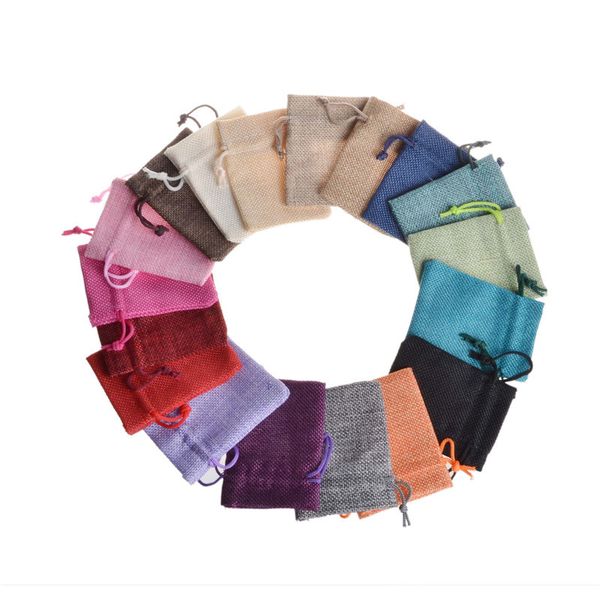 multi colors 9x12cm 7x9cm mini pouch jute bag linen hemp small drawstring bags ring necklace jewelry pouches wedding favors gift packaging, Pink;blue
multi colors 9x12cm 7x9cm mini pouch jute bag linen hemp small drawstring bags ring necklace jewelry pouches wedding favors gift packaging, Pink;blue