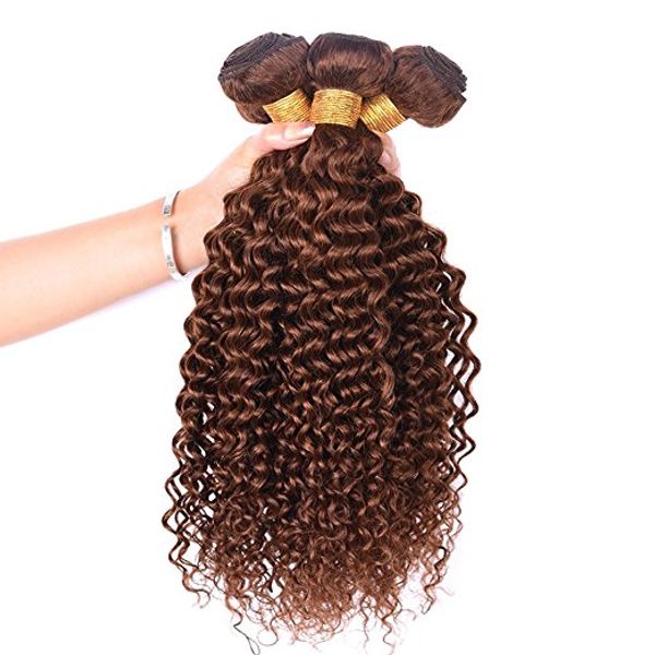 elibess hair -3 bundles 100g per piece unprocessed brazilian virgin human hair curly wave extensions colored 4# dark brown, Black
elibess hair -3 bundles 100g per piece unprocessed brazilian virgin human hair curly wave extensions colored 4# dark brown, Black