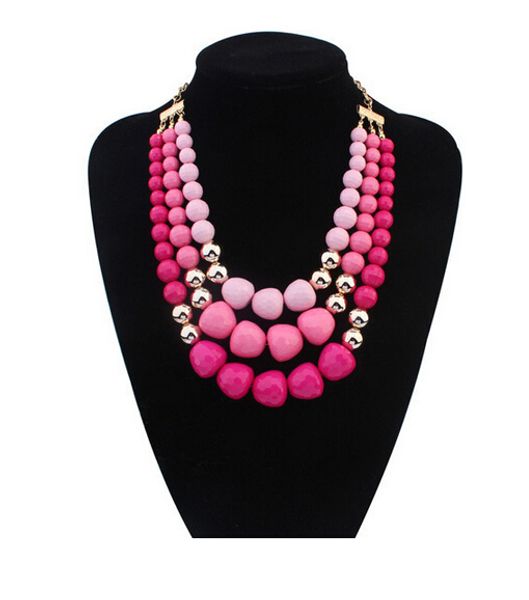 europe united states temperament simple multi-layer necklace beautiful multicolor gemstone beads female necklace sweater chain 57cm 3set/lot, Silver
europe united states temperament simple multi-layer necklace beautiful multicolor gemstone beads female necklace sweater chain 57cm 3set/lot, Silver