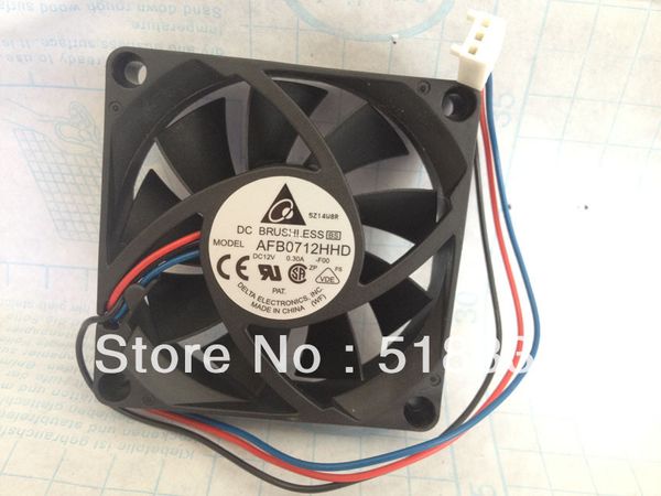 

original for delta cooling fan 7cm 70mm 7015 70*70*15mm 7*7*1.5cm af b0712hhd 12v 0.30a three-wire cpu fan
