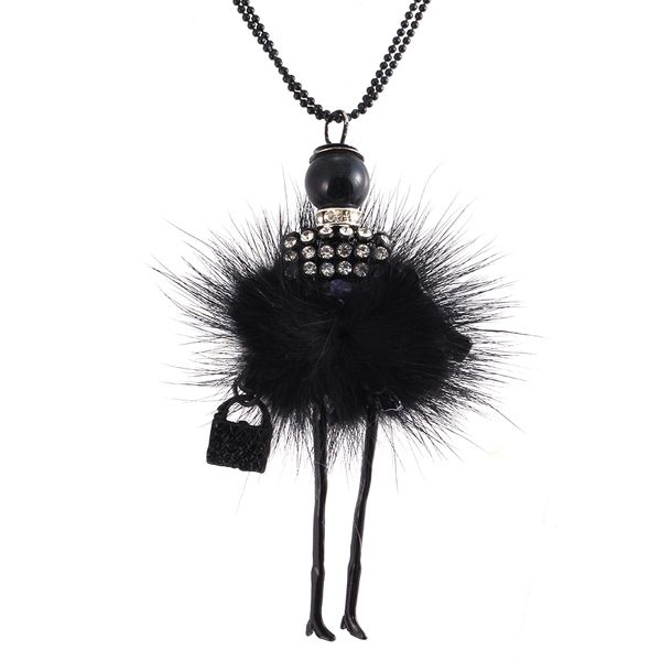 wholesale-modern design doll necklace long chain pendant rhinestone necklaces women girl crystal bag statement jewelry feather fitting, Silver
wholesale-modern design doll necklace long chain pendant rhinestone necklaces women girl crystal bag statement jewelry feather fitting, Silver